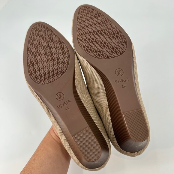 Vivaia Women's‎ Pointed Toe Aria Wedge Shoes Sz 39 in Almond - Picture 5 of 9